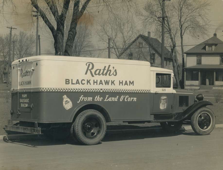 history of Iowa, Iowa History, delivery, truck, Motorized Vehicles, O'Brink, Lisa, Iowa, tire, Cities and Towns, tires