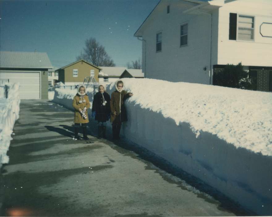 Portraits - Group, Mitchell, LaVonne, Iowa History, Iowa, IA, snow, Children, history of Iowa, Winter