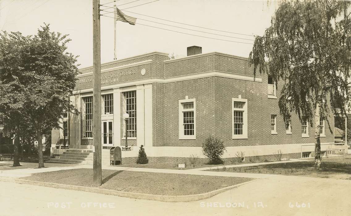 post office, Sheldon, IA, history of Iowa, Iowa History, Businesses and Factories, Iowa, Cities and Towns, Palczewski, Catherine