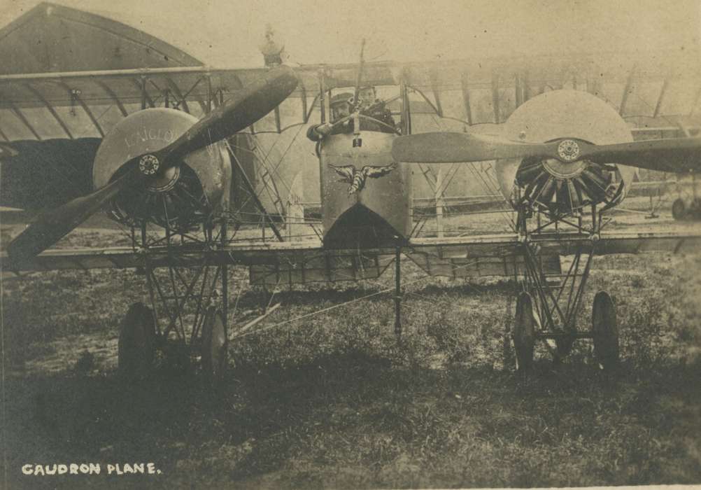 Travel, France, wwi, history of Iowa, Mortenson, Jill, Iowa, Military and Veterans, airplane, Iowa History