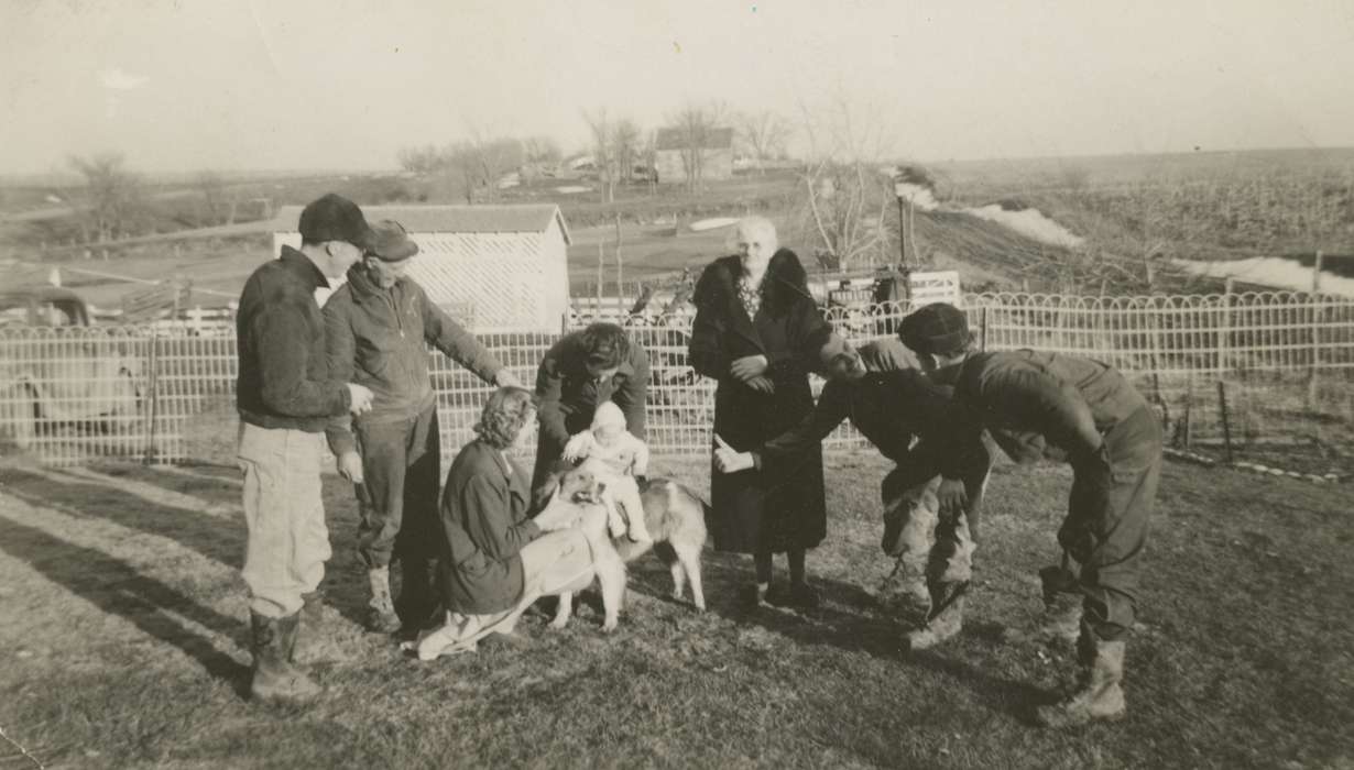 baby, dog, history of Iowa, Holland, John, Farms, Animals, Iowa, Families, Children, Iowa History, Tracy, IA