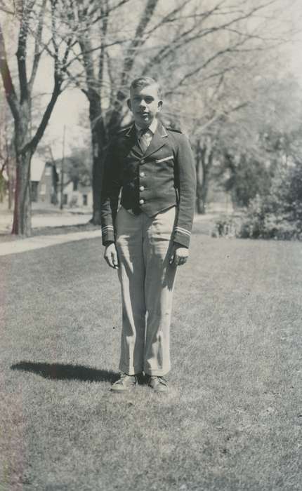history of Iowa, uniform, Iowa History, Webster City, IA, Iowa, McMurray, Doug, Children, band suit, Portraits - Individual