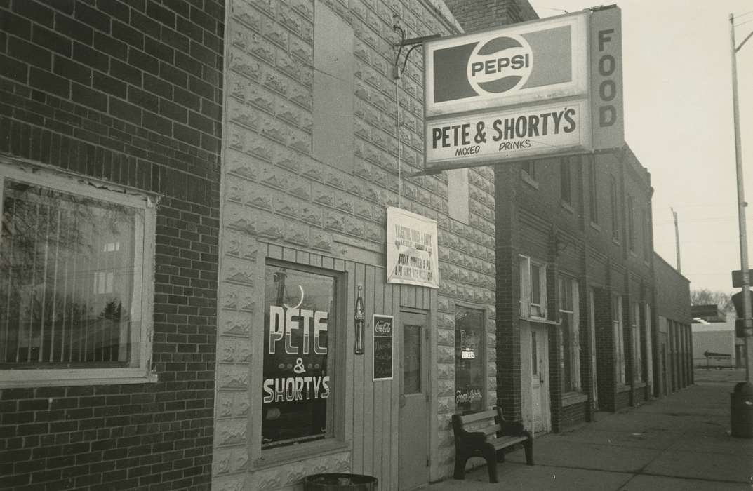 pepsi sign, history of Iowa, Iowa History, bar, Businesses and Factories, Iowa, Cities and Towns, restaurant, Waverly Public Library