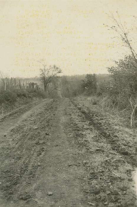 Landscapes, Iowa, mud, Bremer County, IA, road, history of Iowa, Putman, Dorien, Iowa History