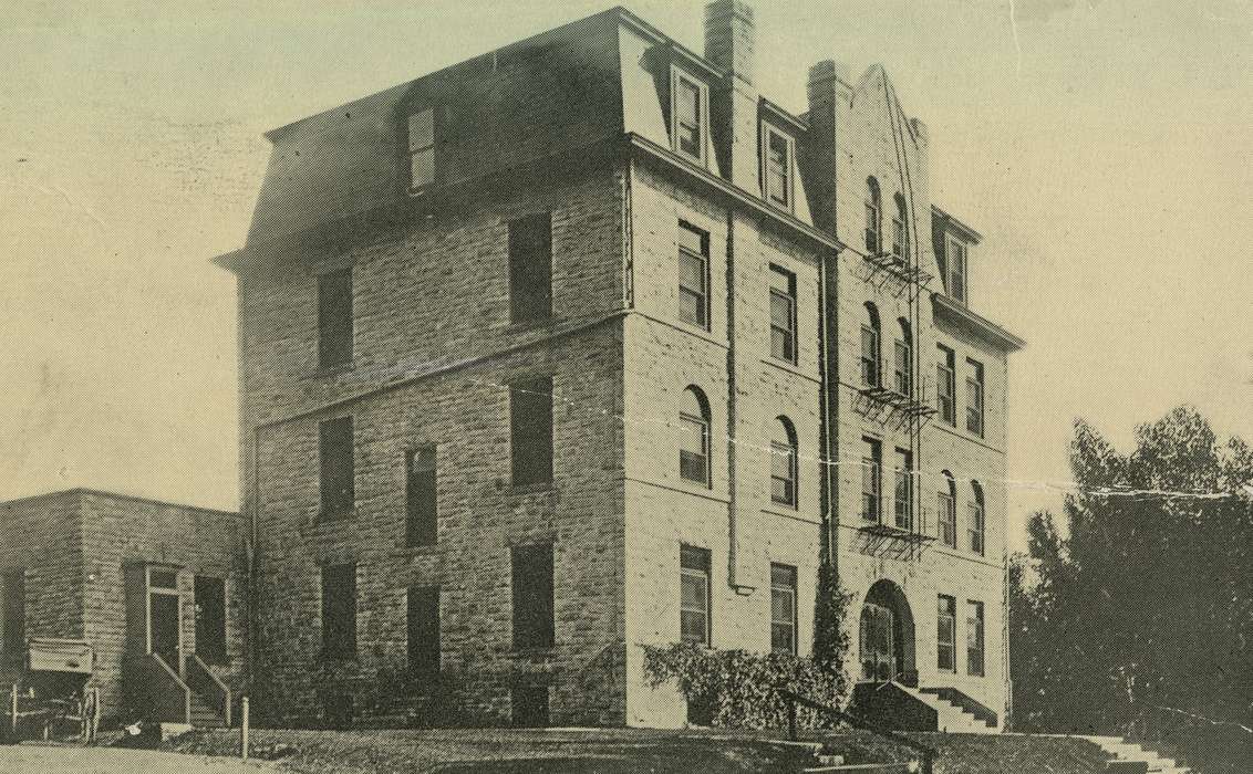 history of Iowa, Iowa History, architecture, building, Iowa, Anamosa, IA, Hospitals, Hatcher, Cecilia