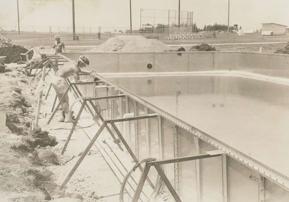 Allison, IA, history of Iowa, Iowa History, swimming pool, Iowa, Outdoor Recreation, construction, Waverly Public Library, Labor and Occupations