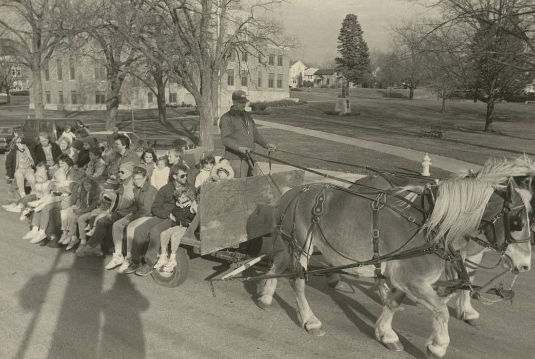history of Iowa, Iowa History, Entertainment, Families, Animals, Waverly, IA, Holidays, horse and cart, Iowa, Outdoor Recreation, horse, Waverly Public Library