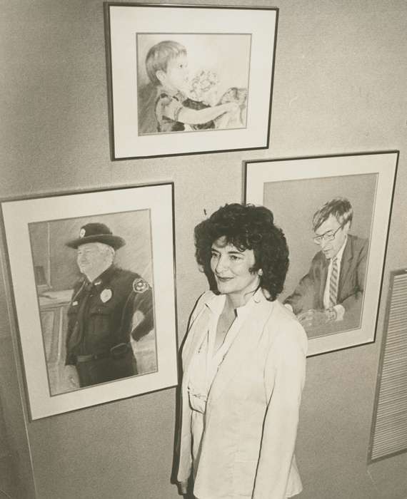 history of Iowa, Portraits - Individual, Iowa History, artist, painting, Waverly, IA, Iowa, artwork, Waverly Public Library, Labor and Occupations