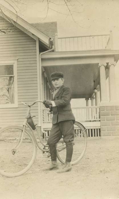 Moravia, IA, history of Iowa, Portraits - Individual, Iowa History, bicycle, Iowa, Martin, Carol, boy, bike, Outdoor Recreation