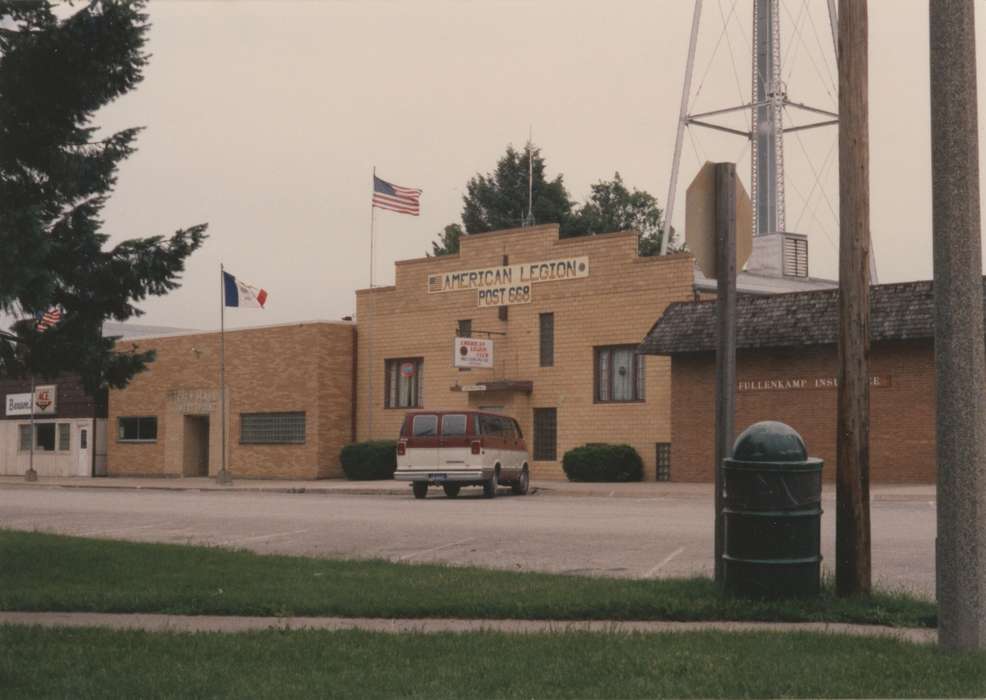 flag, Military and Veterans, history of Iowa, Iowa History, dodge, Motorized Vehicles, van, Thomas, Denise, West Point, IA, Iowa, Cities and Towns, american legion