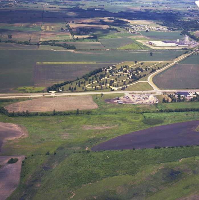 Iowa, history of Iowa, Clinton Public Library, Aerial Shots, park, Clinton, IA, Iowa History