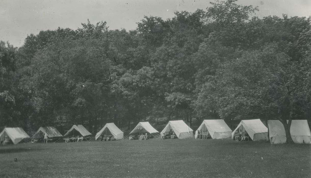Lehigh, IA, boy scouts, history of Iowa, Iowa History, Iowa, Outdoor Recreation, tents, McMurray, Doug, camping
