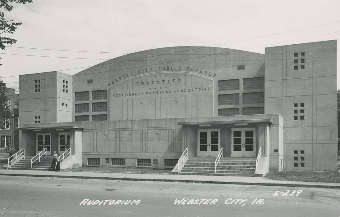 Iowa, Palczewski, Catherine, auditorium, history of Iowa, Webster City, IA, Iowa History, Schools and Education