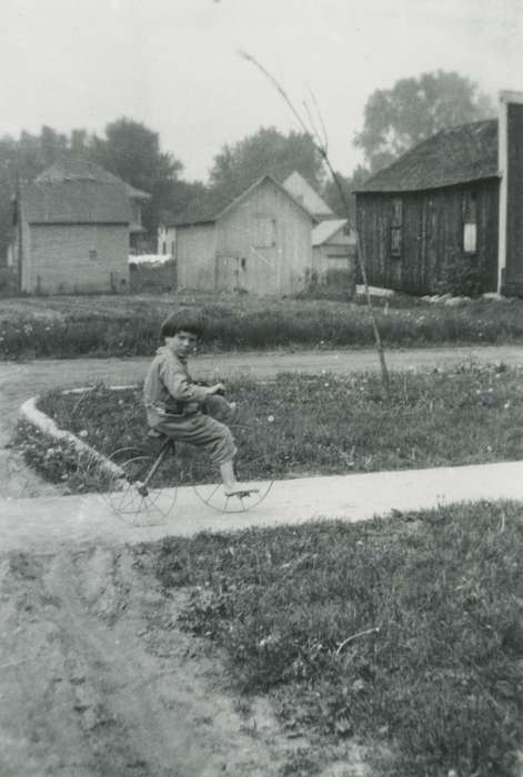 history of Iowa, Iowa History, Mortenson, Jill, Barns, Eldora, IA, Iowa, tricycle, Outdoor Recreation, Farms, Children