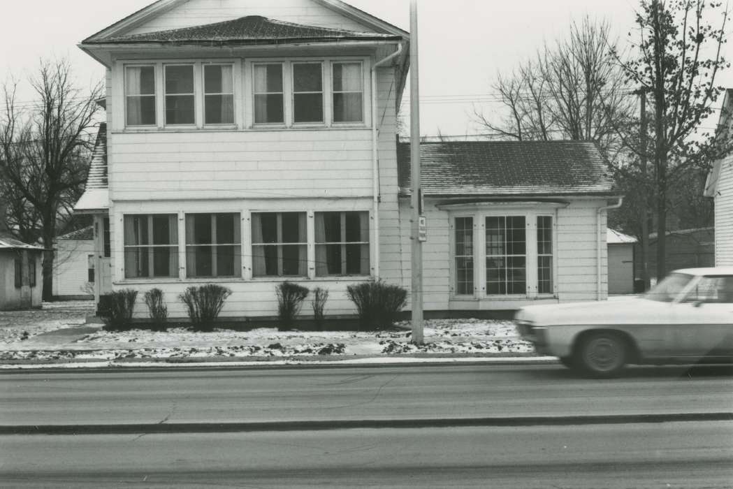 history of Iowa, house, Iowa History, Homes, Waverly Public Library, Iowa, car