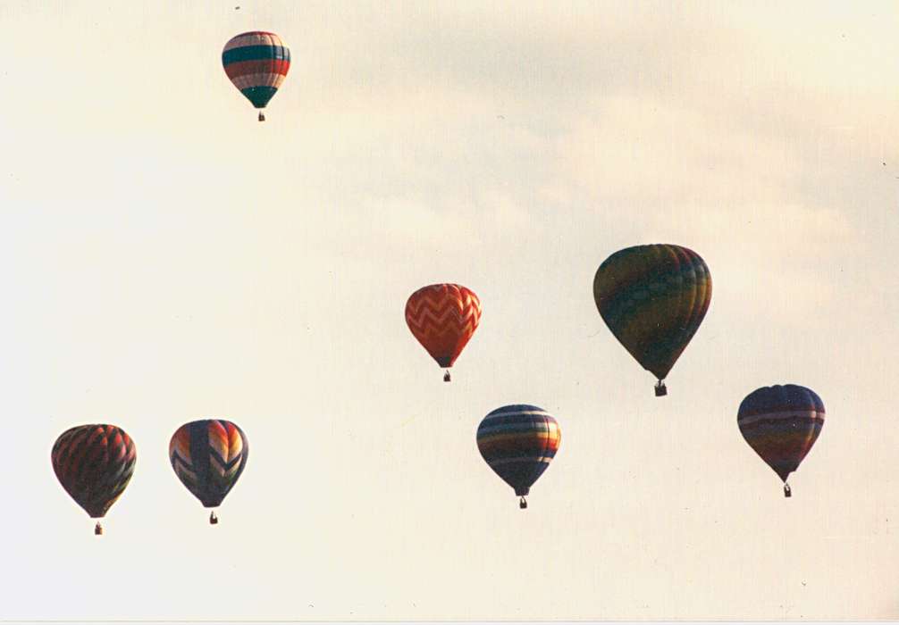 Fuller, Steven, hot air balloon, Waterloo, IA, Iowa, Iowa History, Outdoor Recreation, sky, Fairs and Festivals, history of Iowa