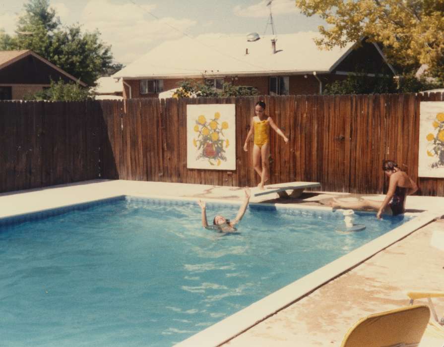 Travel, swimming, Nichols, Roger, history of Iowa, swimmer, Iowa History, swimming pool, Denver, CO, swim, diving board, Outdoor Recreation, Iowa, pool