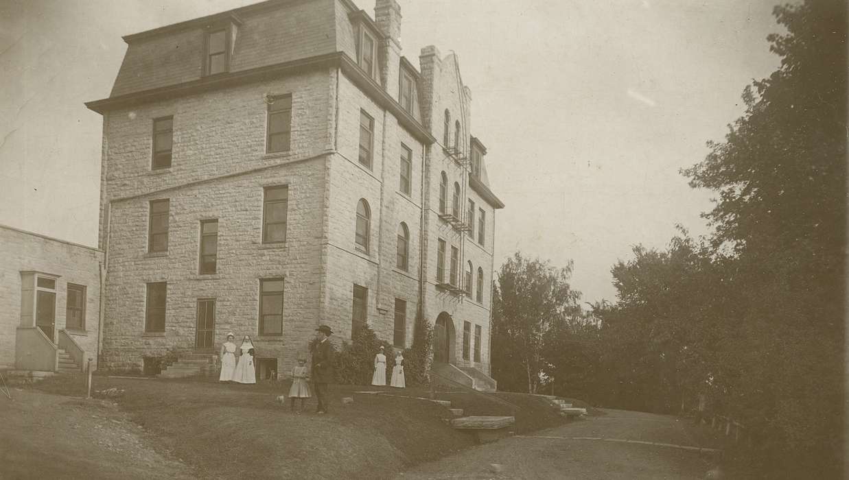 history of Iowa, Iowa History, architecture, building, nurse, Iowa, Anamosa, IA, Hospitals, Hatcher, Cecilia