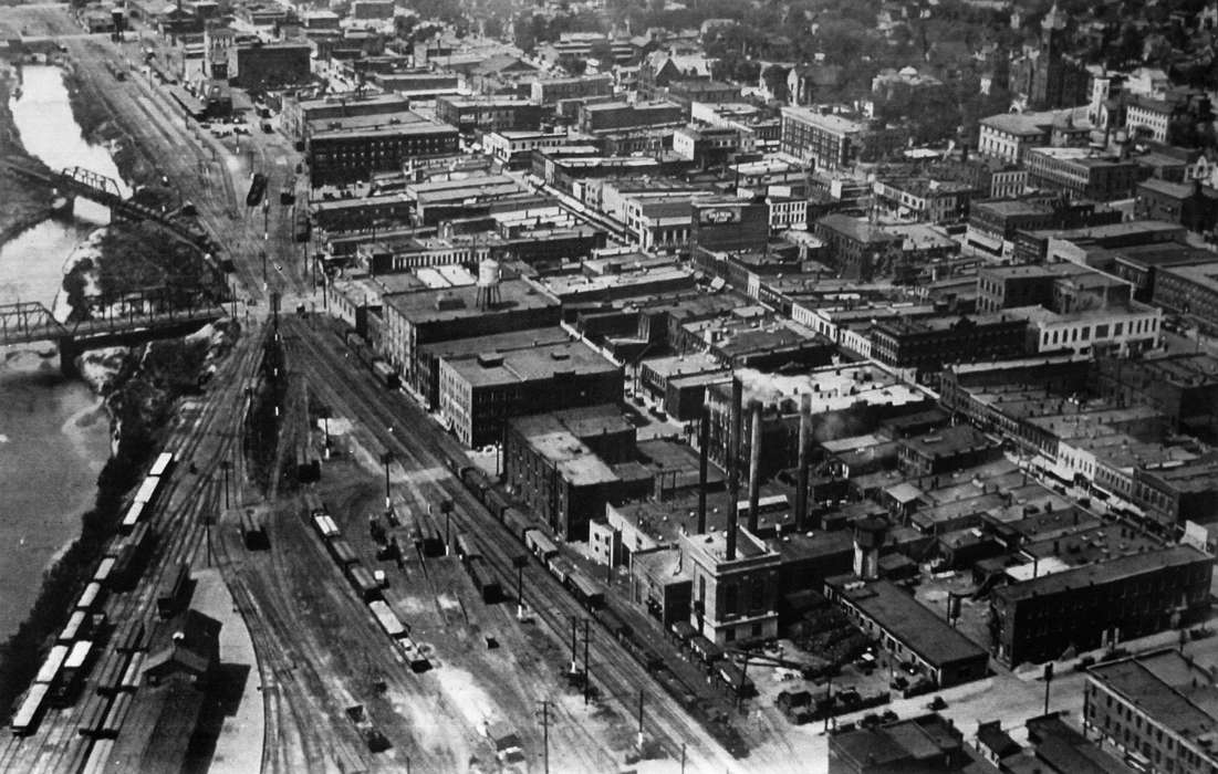 Aerial Shots, Cities and Towns, Iowa History, Iowa, Lemberger, LeAnn, history of Iowa, Ottumwa, IA