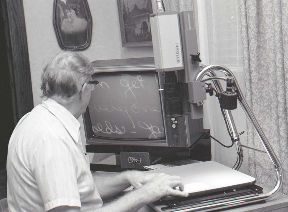 history of Iowa, Iowa History, technology, blind, Iowa, television, Homes, Clinton Public Library, Des Moines, IA