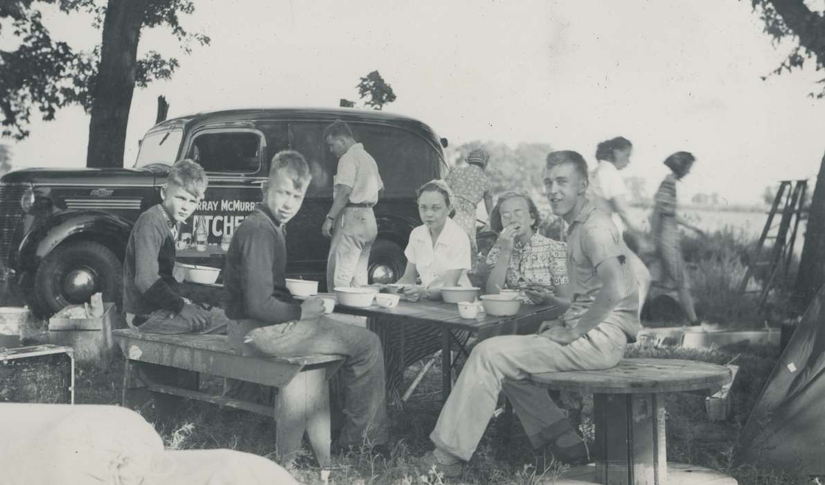 Travel, history of Iowa, Iowa History, Motorized Vehicles, picnic, car, Iowa, CO, Food and Meals, McMurray, Doug