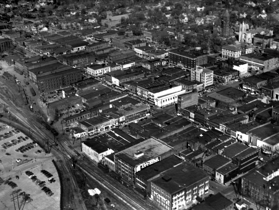 Cities and Towns, Iowa History, Iowa, Lemberger, LeAnn, Ottumwa, IA, Aerial Shots, Main Streets & Town Squares, history of Iowa