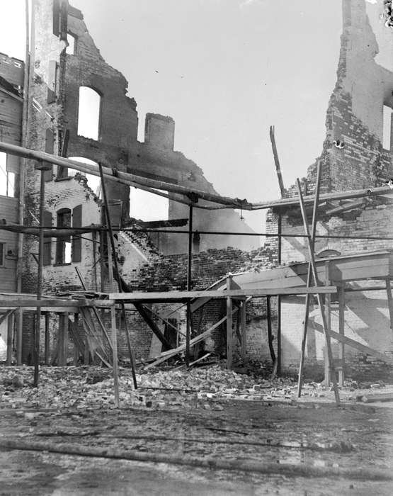 history of Iowa, Iowa History, Ottumwa, IA, Wrecks, Businesses and Factories, fire, Iowa, Lemberger, LeAnn