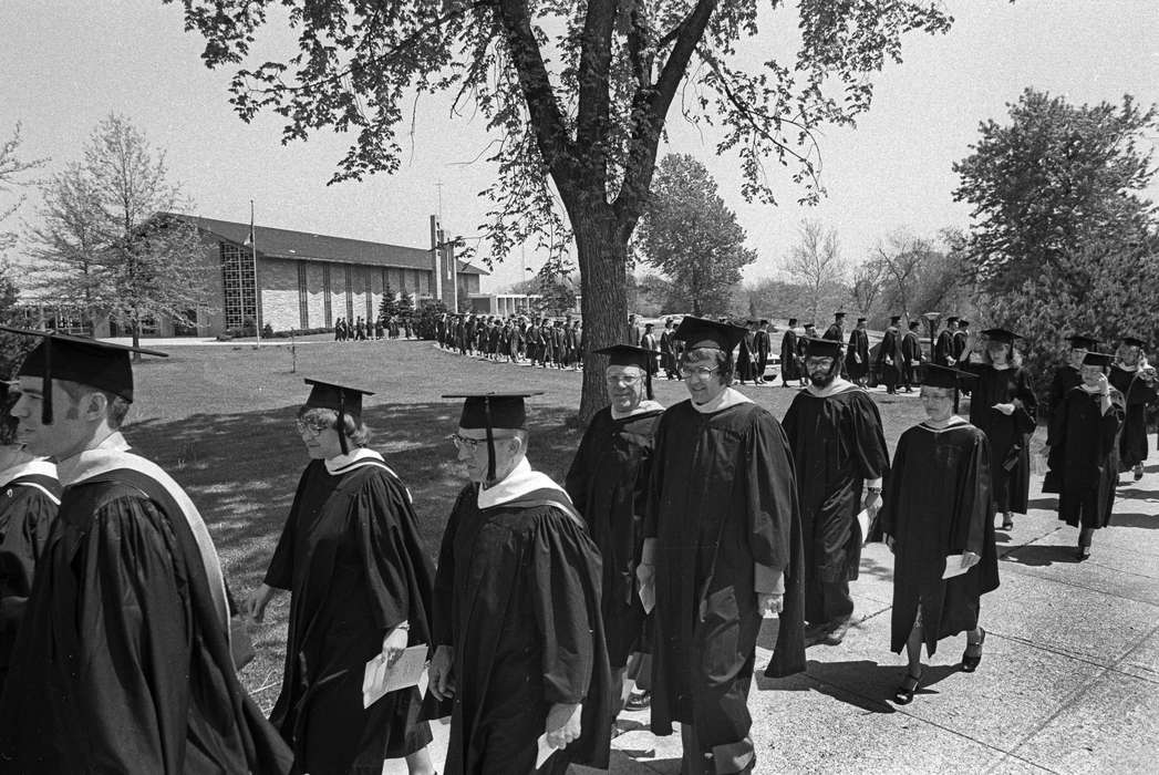 graduation, Iowa History, Iowa, Schools and Education, Lemberger, LeAnn, Ottumwa, IA, catholic, procession, Religious Structures, Children, history of Iowa