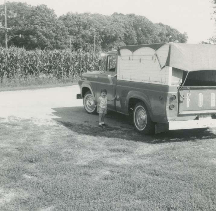 Iowa History, Iowa, Motorized Vehicles, truck, Farms, Heath, Brenda, Children, Cedar Falls, IA, history of Iowa