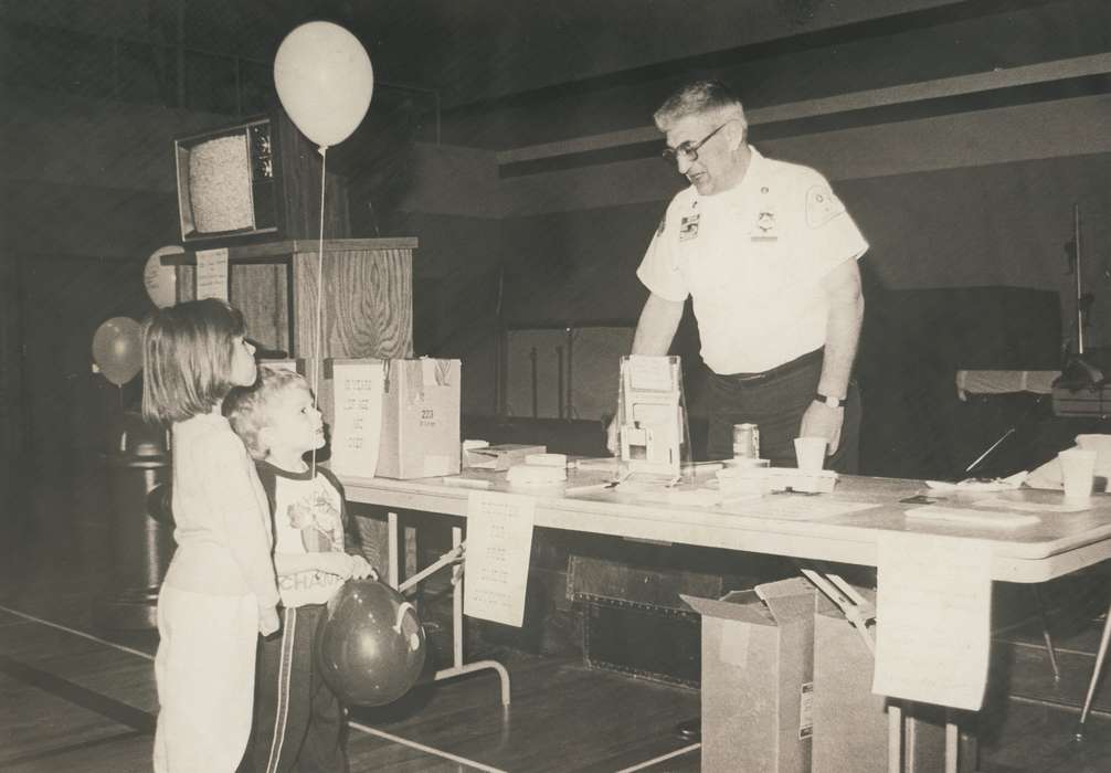 history of Iowa, Iowa History, balloon, Civic Engagement, Waverly, IA, Fairs and Festivals, fireman, Iowa, Children, Schools and Education, tv, Waverly Public Library