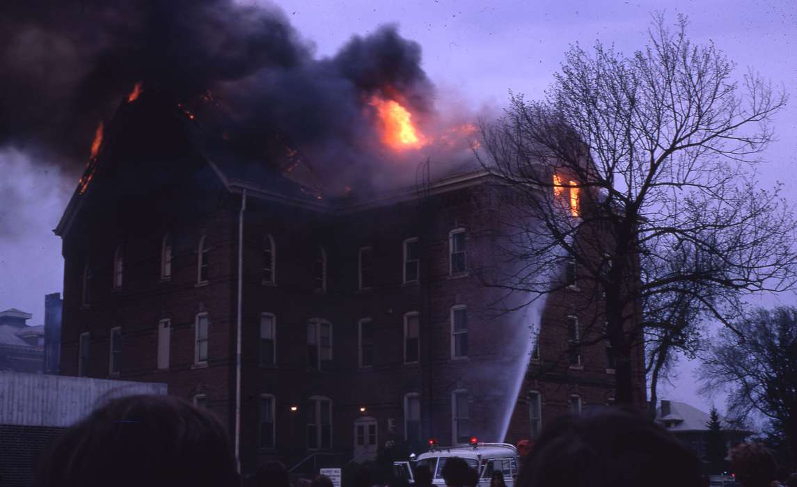 history of Iowa, UNI Special Collections & University Archives, Iowa, university of northern iowa, uni, old gilchrist, Iowa History, Schools and Education, fire, Cedar Falls, IA, Wrecks