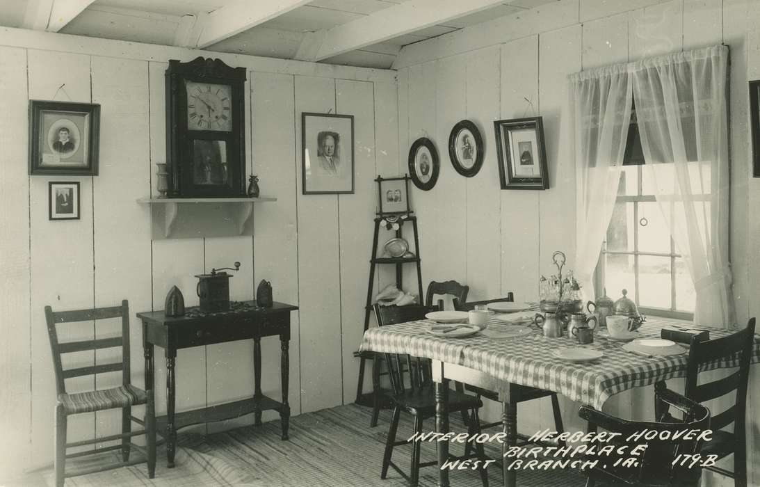 Iowa History, herbert hoover, Iowa, history of Iowa, dining room, museum, Palczewski, Catherine, Schools and Education, West Branch, IA