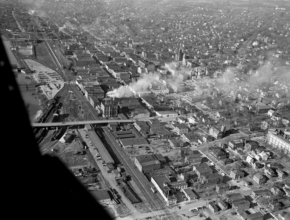 Lemberger, LeAnn, Cities and Towns, Aerial Shots, Iowa History, Iowa, history of Iowa, railroad, Ottumwa, IA