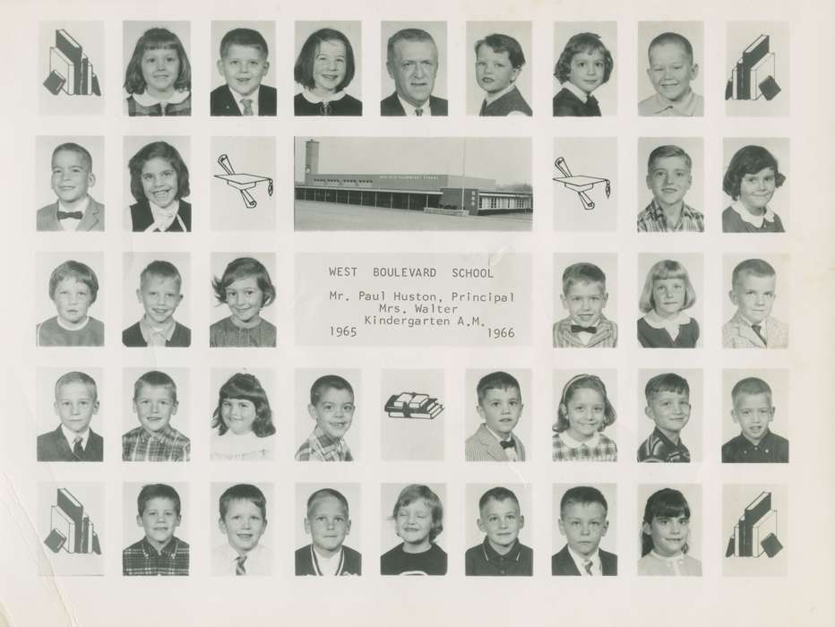 Muscatine, IA, Iowa History, Iowa, yearbook, history of Iowa, class, kindergarten, Roumfort, Laurie, Schools and Education