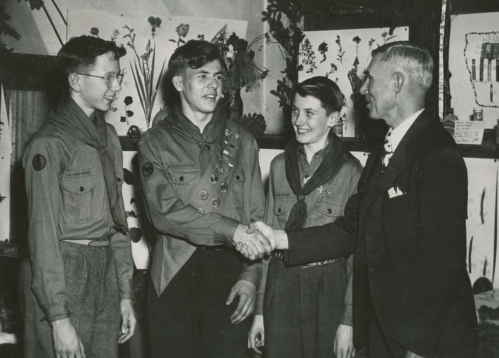 Portraits - Group, boy scouts, history of Iowa, Iowa History, Webster City, IA, Iowa, McMurray, Doug, Children