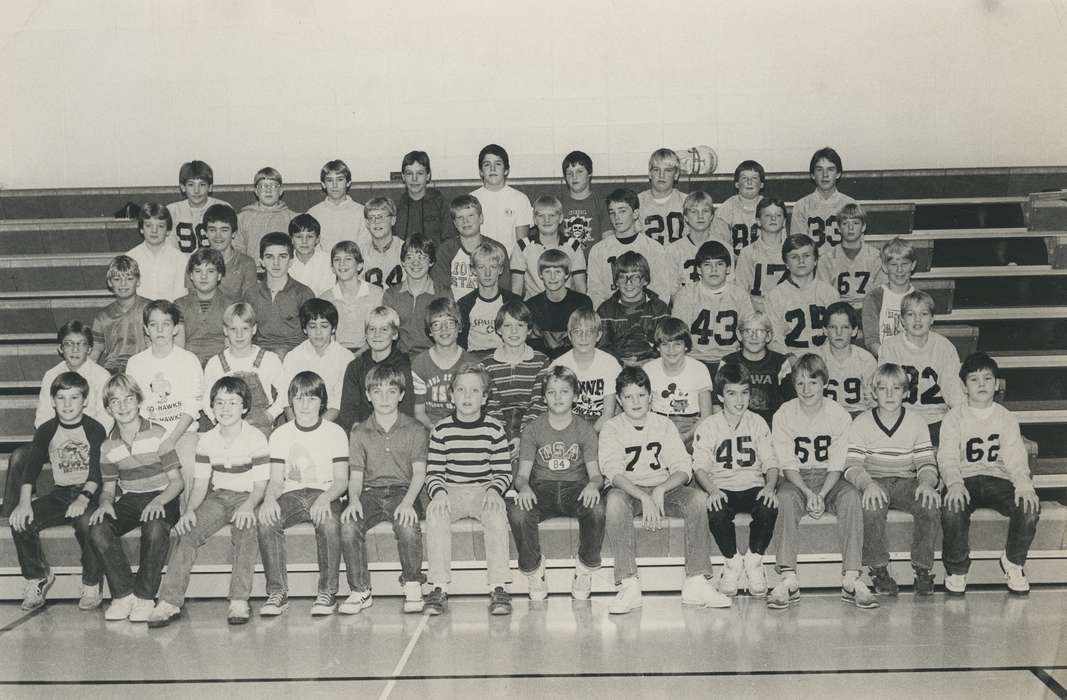 Children, football, history of Iowa, Portraits - Group, uniform, Waverly Public Library, Iowa, football team, Bremer County, IA, Schools and Education, Sports, junior high, Iowa History