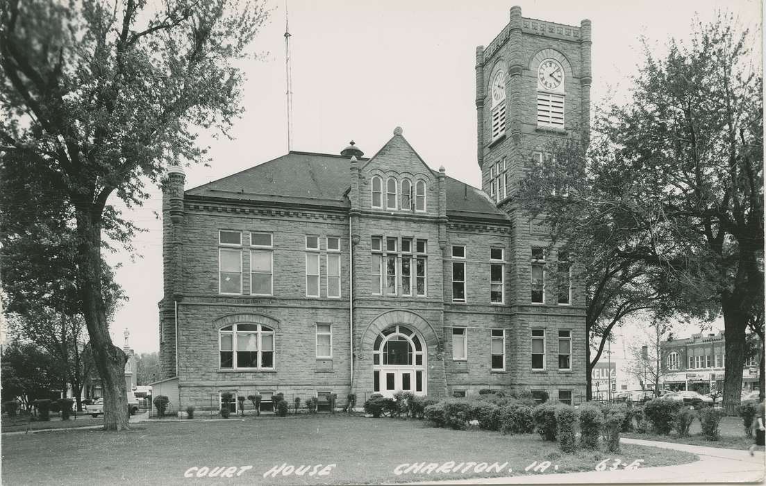 Cities and Towns, Iowa History, Iowa, Chariton, IA, courthouse, Main Streets & Town Squares, Dean, Shirley, history of Iowa