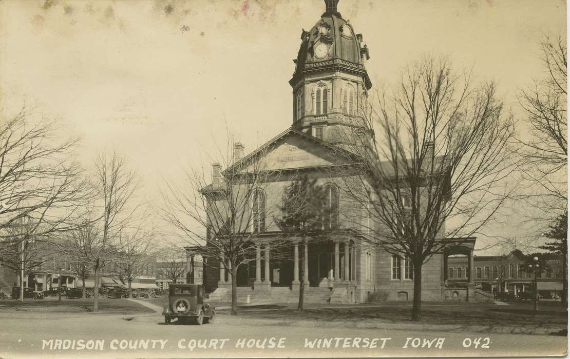 Civic Engagement, history of Iowa, Winterset, IA, Dean, Shirley, Iowa, Cities and Towns, courthouse, Iowa History