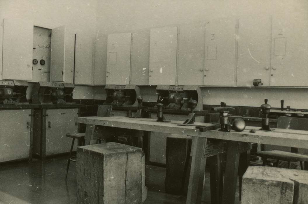Cedar Falls, IA, history of Iowa, Iowa History, cabinet, art building, wood, UNI Special Collections & University Archives, Iowa, uni, Schools and Education, university of northern iowa