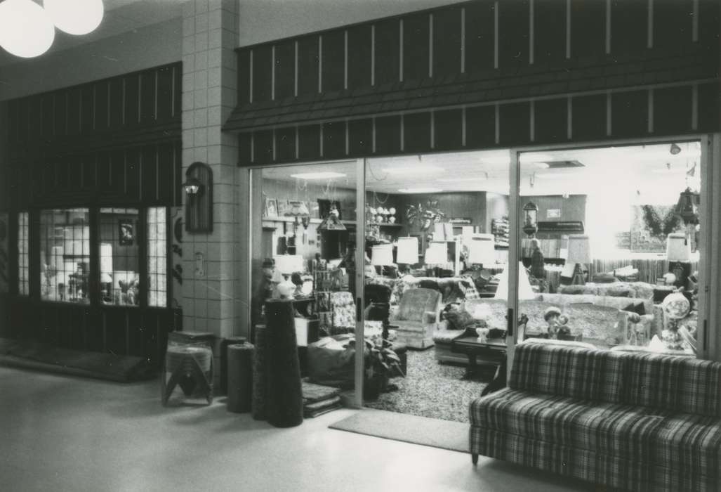 history of Iowa, Iowa History, storefront, Businesses and Factories, mall, Iowa, furniture store, correct date needed, Waverly Public Library