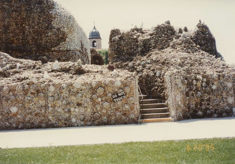 spire, Iowa, Tackett, Lyn, West Bend, IA, Religious Structures, grotto, history of Iowa, Iowa History