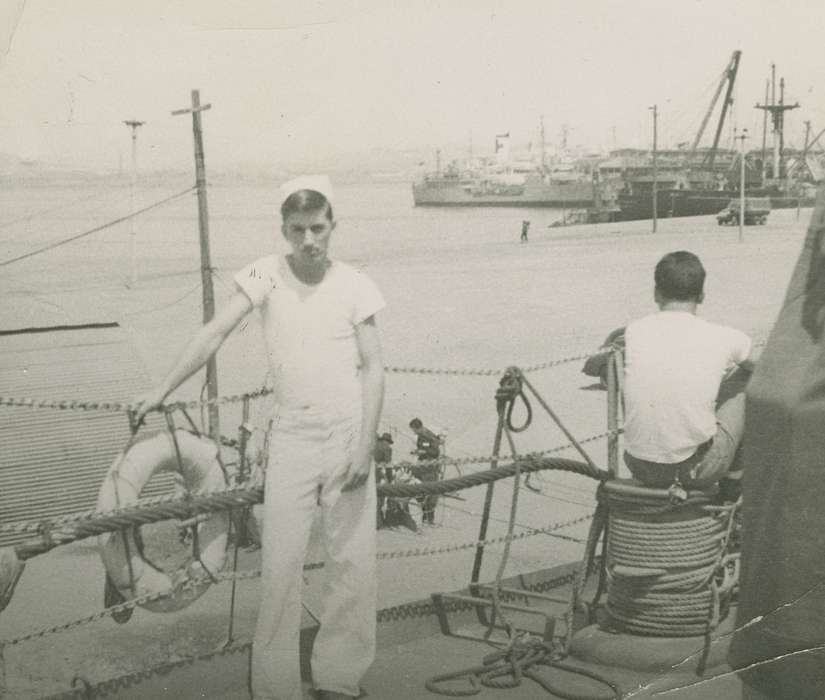 Military and Veterans, Travel, history of Iowa, Iowa History, ship, Smith, Christopher, Iowa, Japan, Portraits - Individual