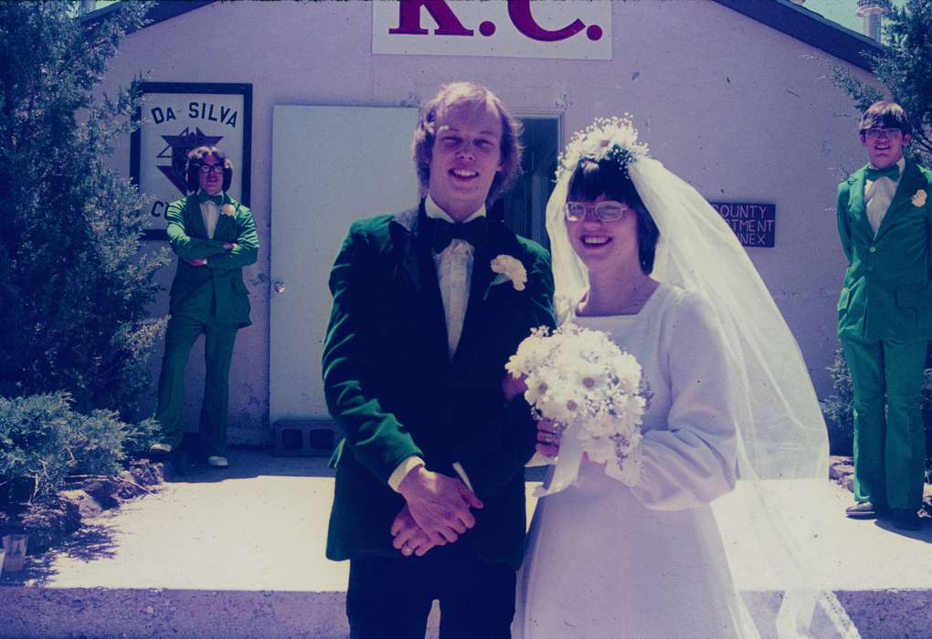 wedding dress, Flagstaff, AZ, Harken, Nichole, Iowa History, wedding, Iowa, history of Iowa, Portraits - Group, Weddings, tuxedo, knights of columbus