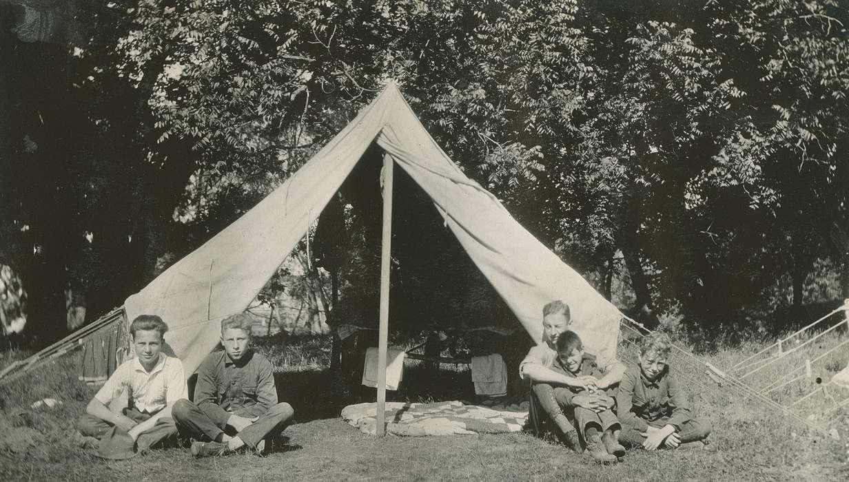 Outdoor Recreation, Iowa, McMurray, Doug, Children, history of Iowa, camping, Hamilton County, IA, boy scouts, Iowa History