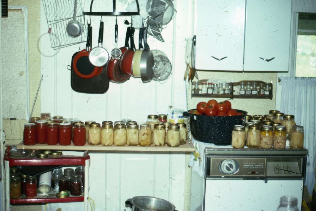 pots, pans, kitchen, Cedar Falls, IA, history of Iowa, Iowa History, canning, jars, Walker, Erik, Iowa, Homes, Food and Meals