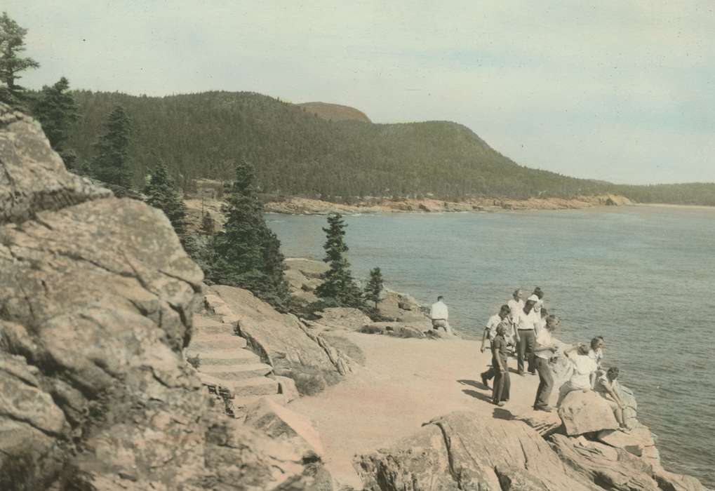 Travel, forest, gulf, harbor, history of Iowa, Iowa History, Lakes, Rivers, and Streams, Iowa, McMurray, Doug, Bar Harbor, ME, steps