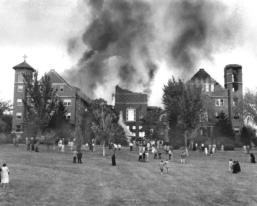 Lemberger, LeAnn, Iowa History, Iowa, history of Iowa, Religious Structures, fire, Schools and Education, Ottumwa, IA, college