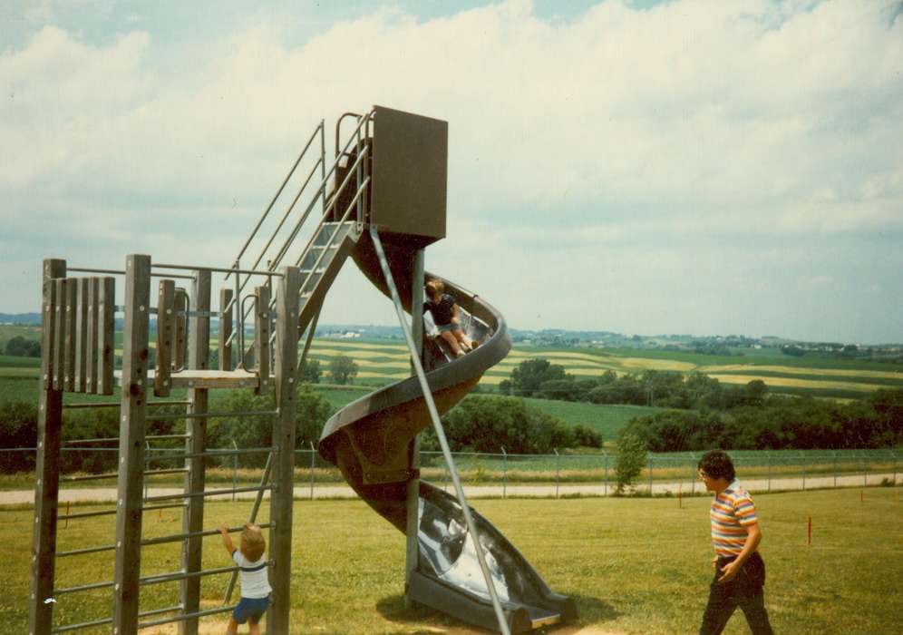 Outdoor Recreation, Iowa, slide, Gilbertson, Becky, Dubuque, IA, history of Iowa, Iowa History, park