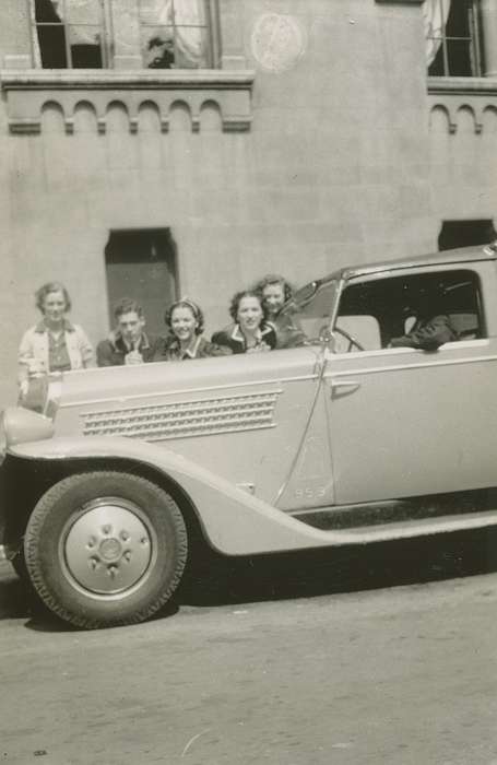 Chicago, IL, history of Iowa, Motorized Vehicles, Campopiano Von Klimo, Melinda, Iowa, car, Iowa History, Portraits - Group