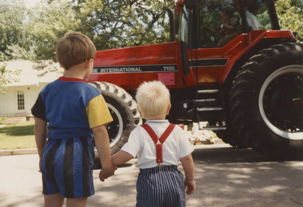 Iowa, parade, 4th of july, case ih, Fairs and Festivals, Whitting, IA, Benjamin, Laurie, Children, Farming Equipment, tractor, history of Iowa, Holidays, Motorized Vehicles, Iowa History